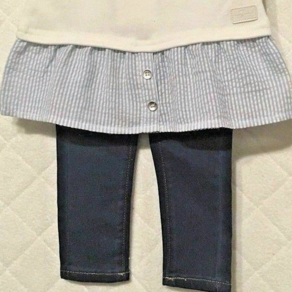 7 For All Mankind Baby Girls 2PC Jeans Set - Picture 2 of 7